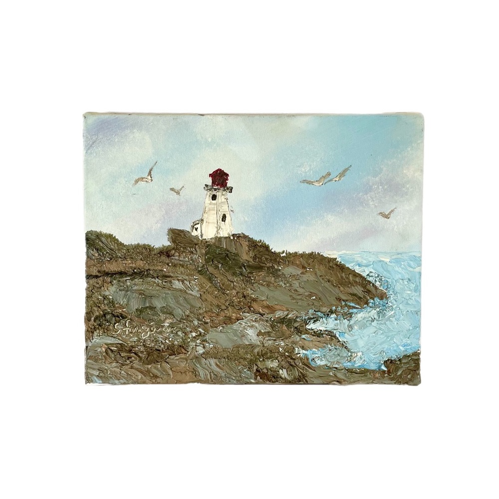 Original Signed Seashore Painting